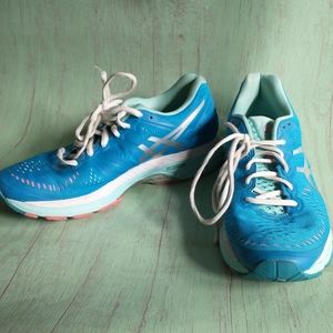 Asics Womens Gel Kayano T696N Teak Running Shoes Sneakers Size 7.5